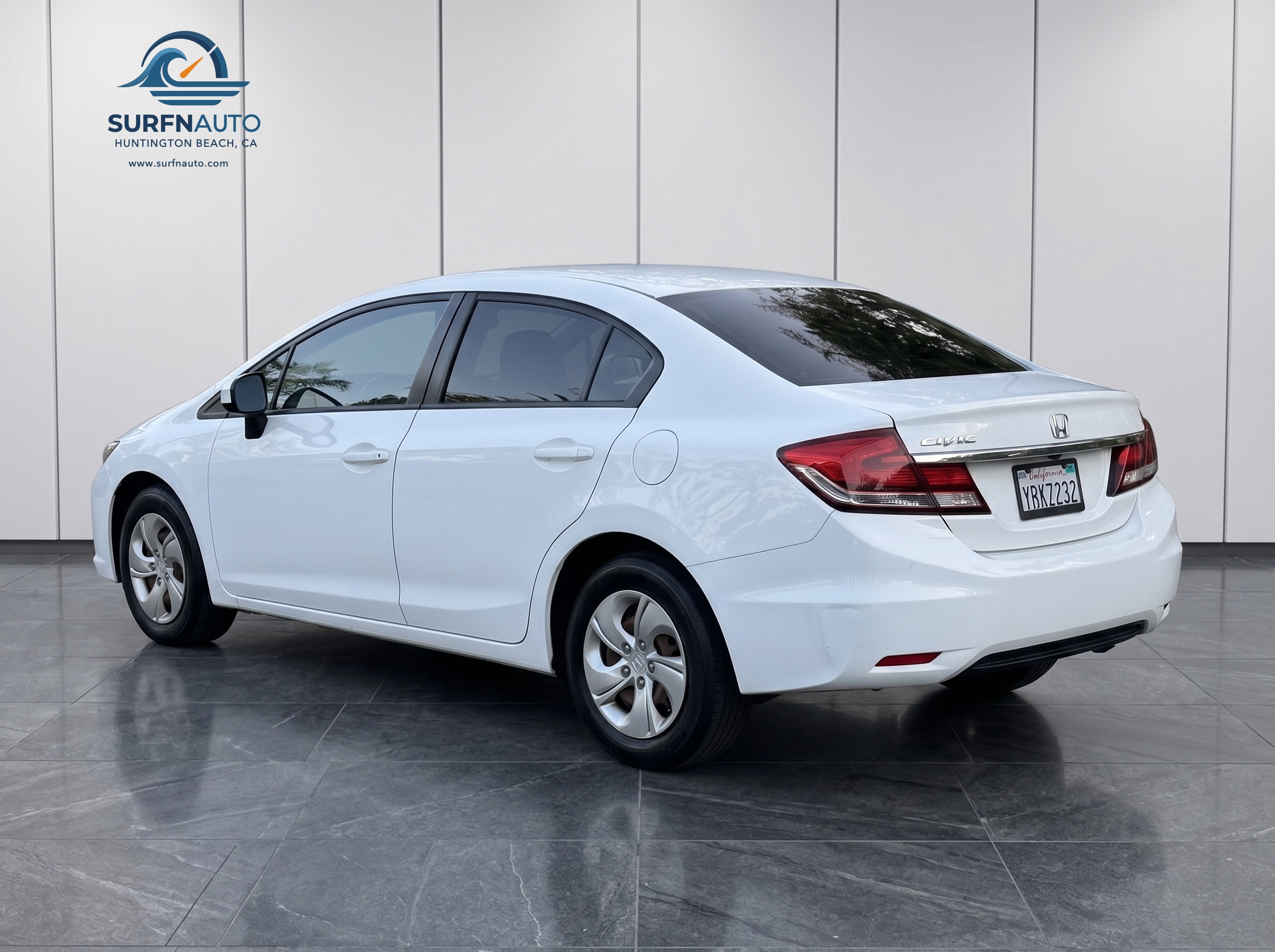 2014 Honda Civic LX rear angle